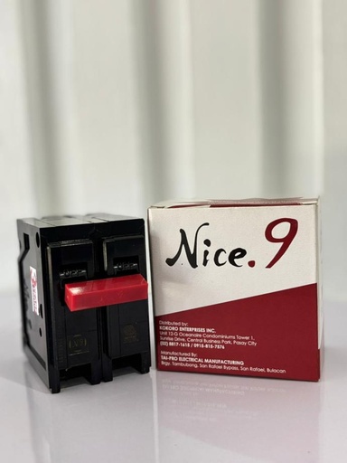 Nice.9 Circuit Breaker 2pole PLUG-IN